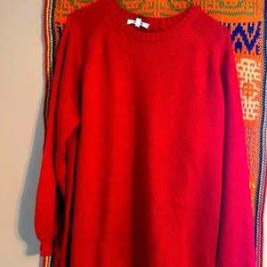 Never worn BB Dakota red maternity sweater, size M